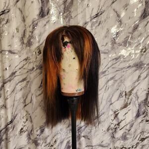 Calico Human Hair Scene Queen Wig